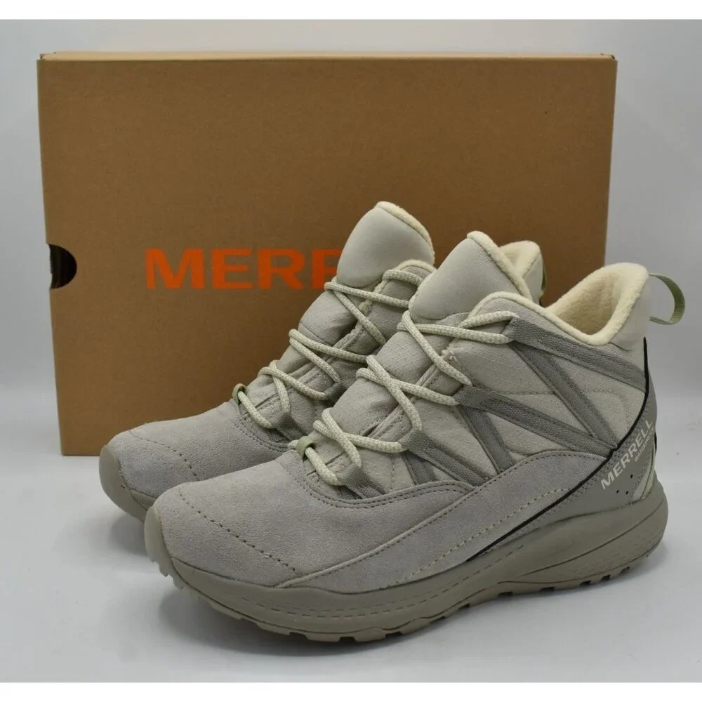 Merrell Women 8 Bravada Edge 2 Thermo Demi Fog Mid Waterproof Winter Hiking Boot
